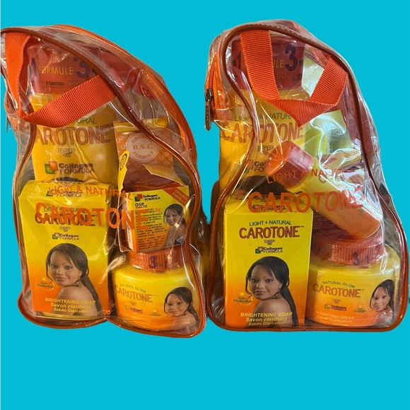 Carrot lotion jar cream soap oil and b.s.c set -(2 bag set ) two of each item